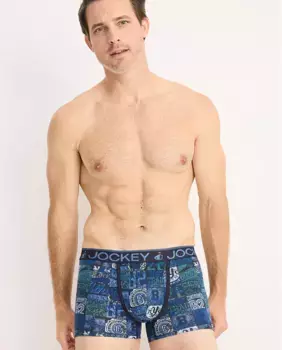 Мужские боксеры из ткани с принтом Jockey, темно-синий