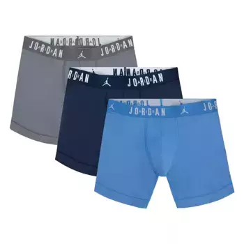 Мужские боксеры Jordan из хлопка с сердечником — 3 пары, цвет University Blue
