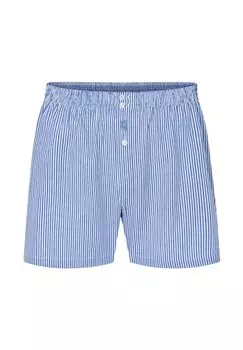 Мужские боксеры классические поплиновые хлопковые в полоску El Bho NOCTURNO, синий