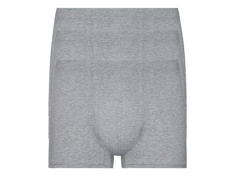 Мужские боксеры Livergy, 3 шт., с высоким содержанием органического хлопка, серый
