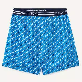 Мужские боксеры Nautica с праздничным принтом, цвет breezy blue