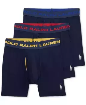 Мужские боксеры Perfect Pouch, 3 шт Polo Ralph Lauren, мультиколор