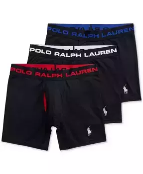 Мужские боксеры Perfect Pouch, 3 шт Polo Ralph Lauren, черный