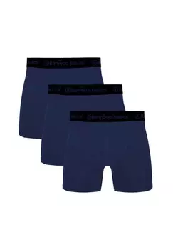 Мужские боксеры RICO, 3 шт. – дышащие, одинарный трикотаж Bamboo Basics, цвет Marine