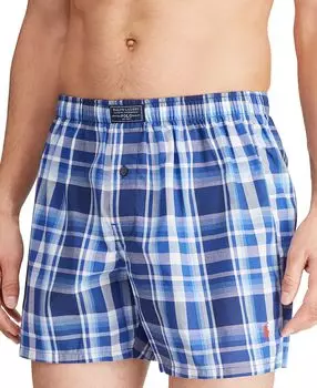 Мужские боксеры с одной пуговицей в клетку Polo Ralph Lauren