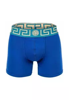 Мужские боксеры - TOPEKA, бистрейч, натуральный хлопок, однотонные VERSACE, синий