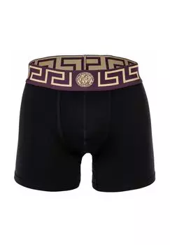 Мужские боксеры - TOPEKA, бистрейч, натуральный хлопок, однотонные VERSACE, цвет Schwarz Bordeaux