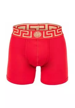 Мужские боксеры - TOPEKA, бистрейч, натуральный хлопок, однотонные VERSACE, красный