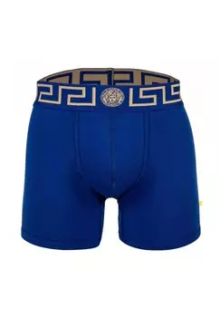 Мужские боксеры - TOPEKA, бистрейч, натуральный хлопок, однотонные VERSACE, синий