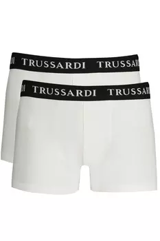Мужские боксеры Trussardi хлопковые с логотипом 2 шт, белый