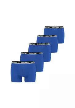 Мужские боксеры, упаковка из 5 шт. - базовые боксеры ECOM, хлопок стрейч HEAD, синий