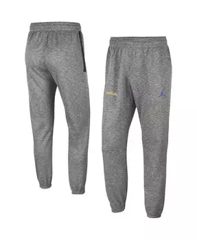 Мужские брендовые брюки heather grey ucla bruins team logo spotlight performance pants Jordan, мульти