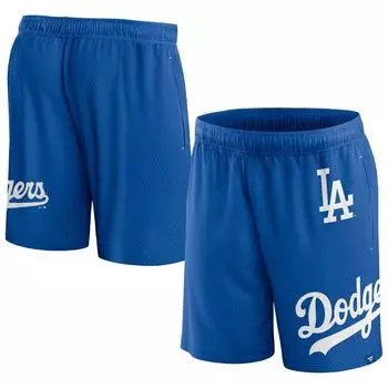 Мужские брендовые шорты из клинчерной сетки Royal Los Angeles Dodgers Fanatics