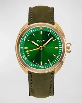 Мужские бронзовые часы серии Skytrain Tockr Watches, цвет Green