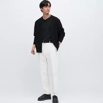 Мужские брюки Airsense Uniqlo Ultra Light Cotton-like (короткие), белый