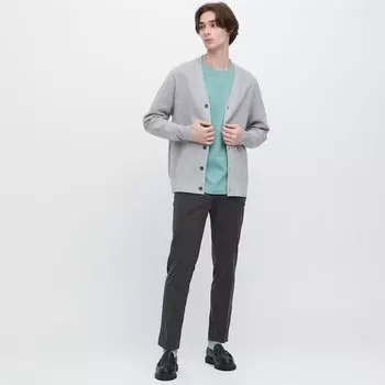 Мужские брюки Airsense Uniqlo Ultra Light Cotton-like (короткие), серый