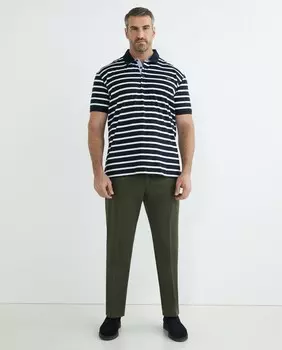 Мужские брюки без складок больших размеров Paul & Shark, зеленый