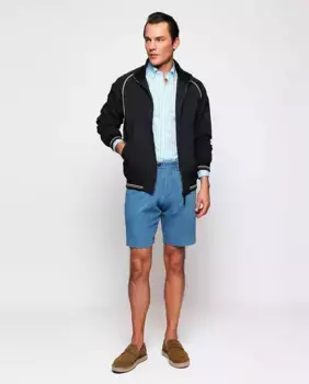 Мужские брюки-чинос Bermuda, стандартный крой Mirto, голубой