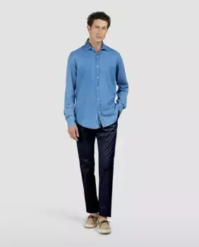 Мужские брюки чинос без складок Paul & Shark, тёмно-синий