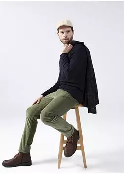 Мужские брюки-чинос цвета хаки LOVI Fabrika, хаки