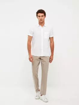 Мужские брюки чинос из габардина стандартного кроя LCWAIKIKI Classic