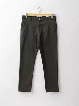 Мужские брюки чинос приталенного кроя из габардина LCWAIKIKI Classic, темный хаки