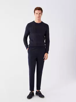 Мужские брюки чинос приталенного кроя LCW ECO, темно-синий