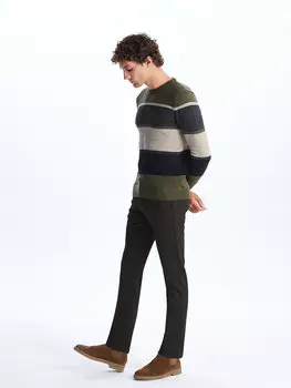 Мужские брюки чинос приталенного кроя LCWAIKIKI Classic, хаки