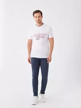 Мужские брюки чинос приталенного кроя LCWAIKIKI Classic, индиго