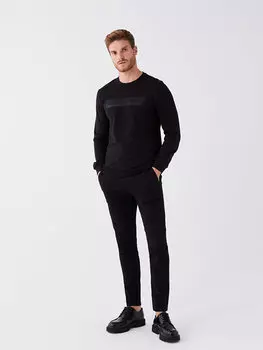 Мужские брюки чинос приталенного кроя LCWAIKIKI Classic, новый черный