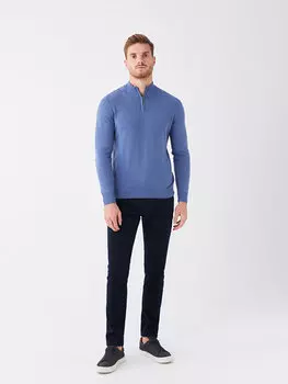 Мужские брюки чинос приталенного кроя LCWAIKIKI Classic, темно-синий