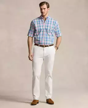 Мужские брюки-чинос прямого кроя для больших и высоких мужчин Polo Ralph Lauren, белый