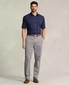 Мужские брюки-чинос прямого кроя для больших и высоких мужчин Polo Ralph Lauren, серый