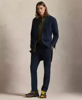 Мужские брюки-чинос со складками Polo Ralph Lauren, синий