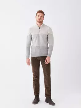 Мужские брюки чинос стандартного кроя LCWAIKIKI Classic, коричневый