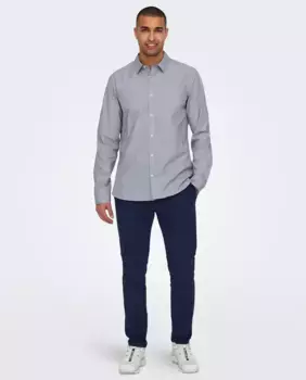 Мужские брюки чинос узкого кроя Only & Sons, черный