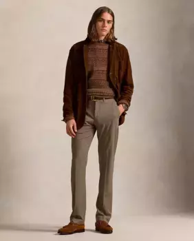 Мужские брюки чинос узкого кроя Polo Ralph Lauren, коричневый