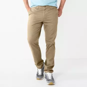 Мужские брюки чинос узкого кроя Sonoma Goods For Life Flexwear, цвет Light Khaki