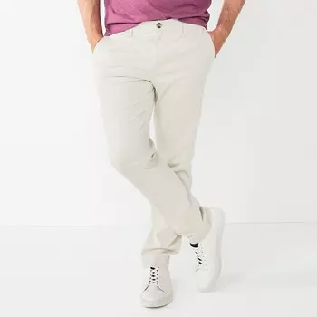 Мужские брюки чинос узкого кроя Sonoma Goods For Life Flexwear, цвет Sand Trap