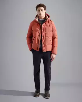 Мужские брюки-чиносы без складок из вельвета Paul & Shark, темно-синий