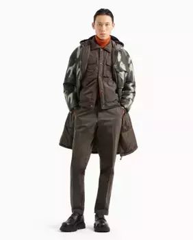 Мужские брюки-чиносы из эластичного твила Armani Exchange, черный