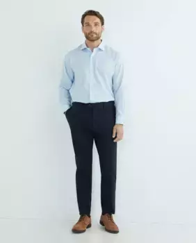 Мужские брюки-чиносы из твила обычного размера, больших размеров Mirto, темно-синий