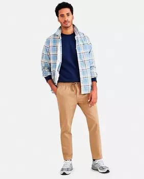 Мужские брюки-чиносы на резинке и с регулируемой талией Широкая посадка Dockers, бежевый