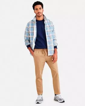 Мужские брюки-чиносы на резинке и с регулируемой талией. Широкая посадка Dockers, бежевый