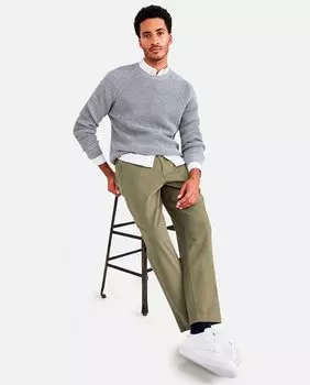 Мужские брюки-чиносы на резинке и с регулируемой талией. Широкая посадка Dockers, зеленый