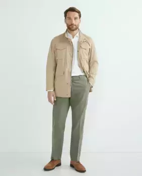 Мужские брюки-чиносы стандартного кроя больших размеров Hackett, зеленый
