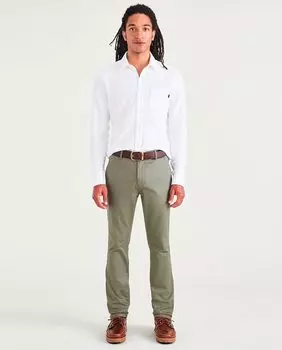 Мужские брюки-чиносы, зауженного кроя Dockers, зеленый