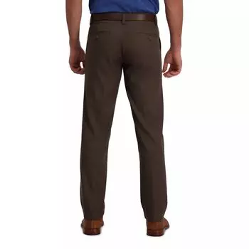 Мужские брюки Cool 18 PRO прямой кроя, не мнущиеся, с плоской передней частью и супергибкой талией Haggar, синий