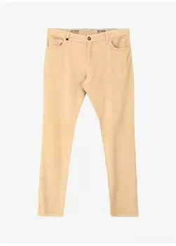 Мужские брюки цвета экрю 4B0123100042 Beymen Business, экрю