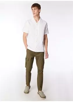 Мужские брюки цвета хаки с нормальной талией и тонкими штанинами DM0DM18940MR1 Tommy Jeans, хаки